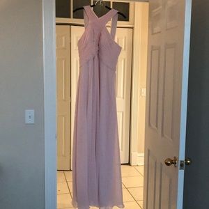 Azazie Kaleigh Dress in Blushing Pink